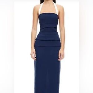 lioness smokeshow strapless denim midi dress NWT MSRP $89 Lioness Smokeshow Strapless